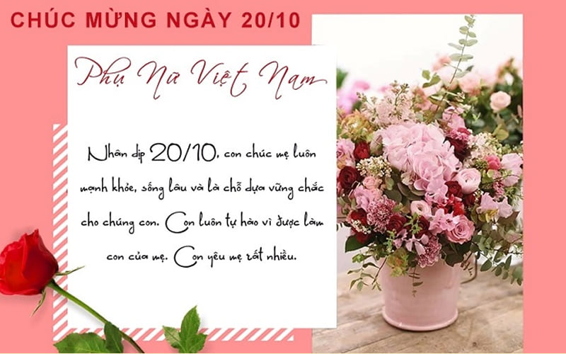 Lời chúc 20/10 cho mẹ chồng, mẹ vợ