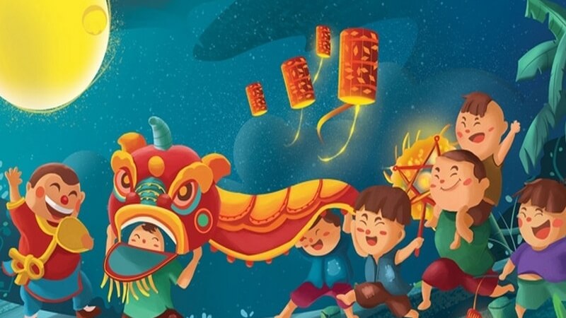 Tranh chị Hằng, chú Cuội và Thỏ Ngọc 2