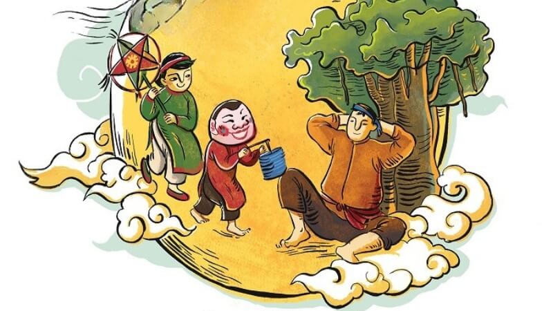 Tranh chị Hằng, chú Cuội và Thỏ Ngọc 5