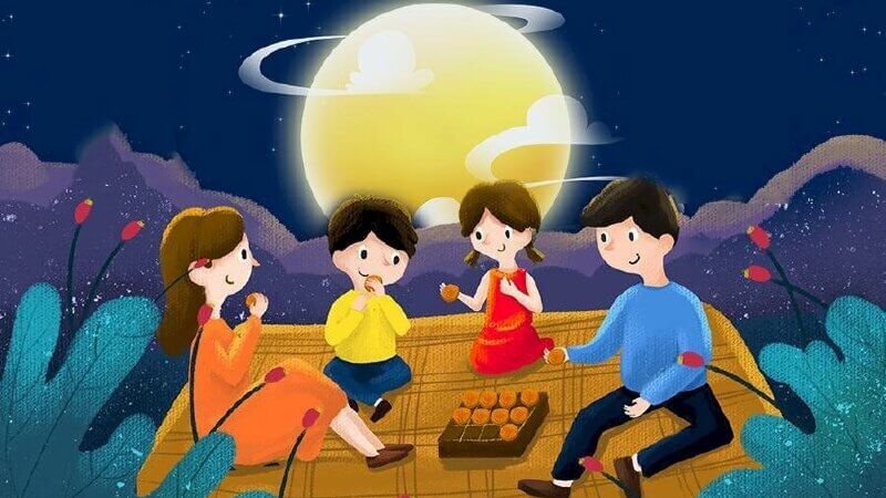 Tranh phong cảnh đêm trăng rằm 1