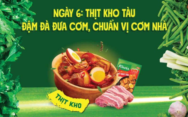 Ngày 6: Thịt kho tàu