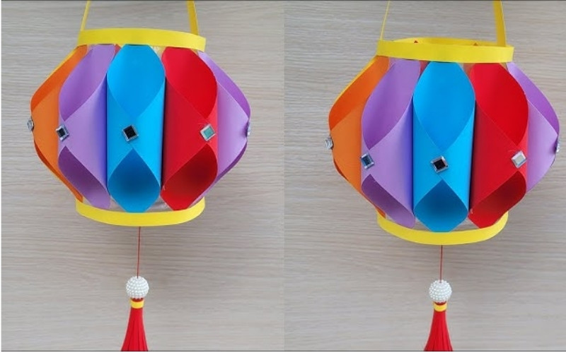 Lồng đèn handmade thể hiện sự khéo léo và sáng tạo