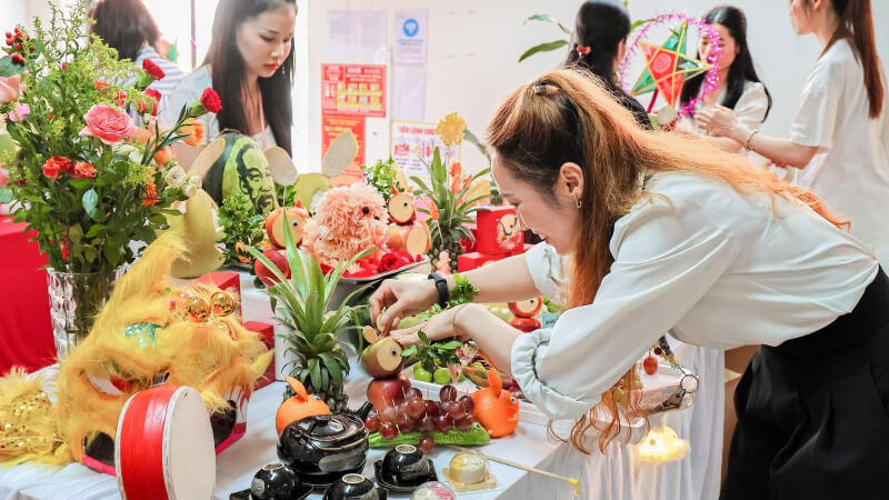 Trang trí mâm cỗ theo chủ đề “Đêm trăng rằm”