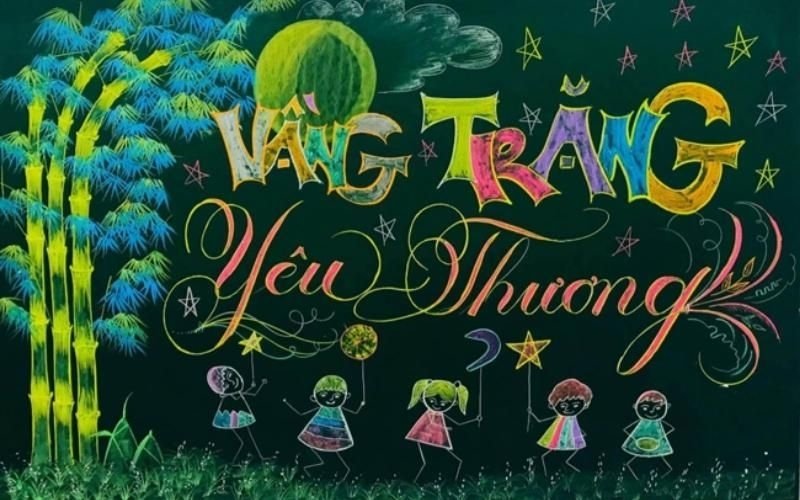 Mặt trăng sáng rực rỡ mang đến không khí Trung thu.