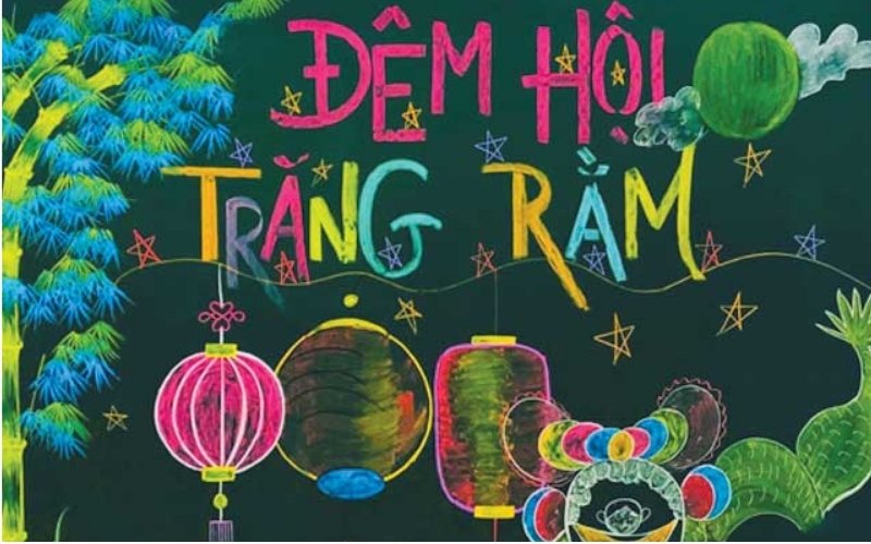 Không khí lễ hội trọn vẹn qua nét vẽ múa lân.