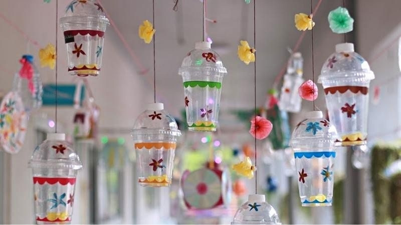 Hình ảnh đèn lồng handmade, tái chế 9