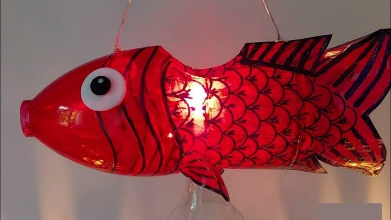 Hình ảnh đèn lồng handmade, tái chế 10