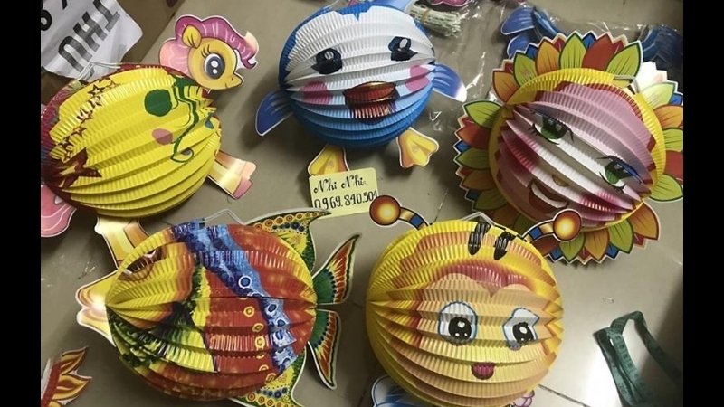 Hình ảnh đèn lồng giấy xếp 9