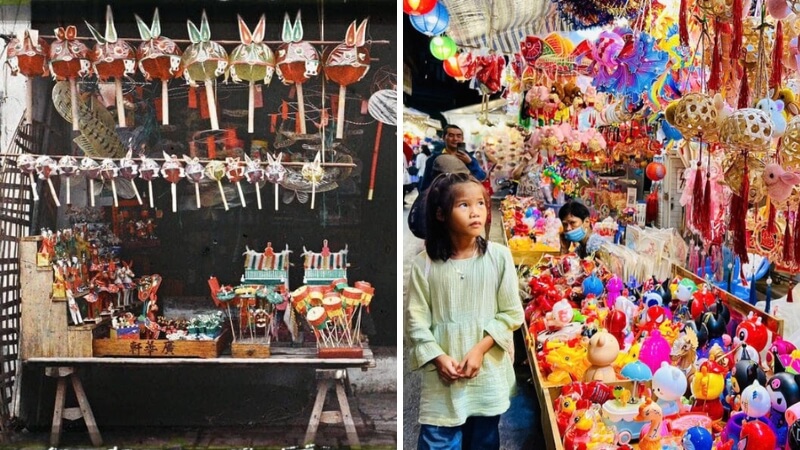 Ảnh Tết Trung thu xưa và nay 2