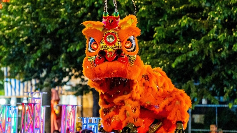 Ảnh múa lân sư rồng sôi động 4