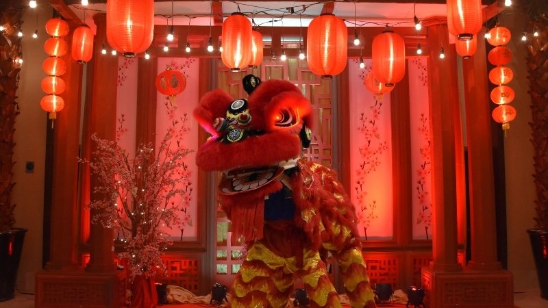 Hình nền máy tính múa lân sư rồng - 2