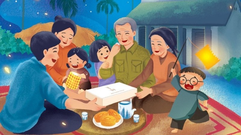 Hình nền máy tính mâm cỗ đoàn viên - 2