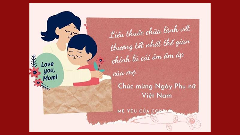 Sử dụng ảnh của cặp mẹ con, gia đình với tone màu ấm áp