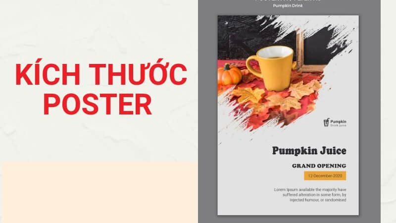 Kích thước của poster phổ biến