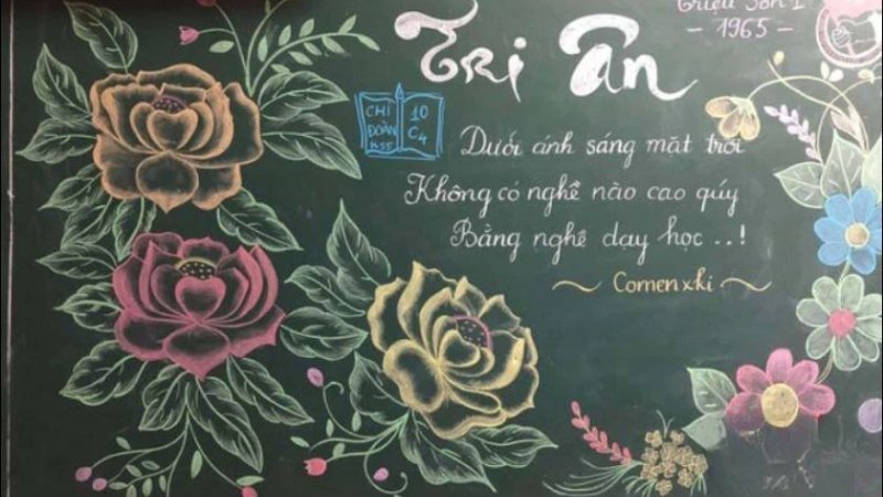 Mẫu trang trí chủ đề "Vườn hoa ngát hương" số 4 Mẫu trang trí chủ đề "Vườn hoa ngát hương" số 4