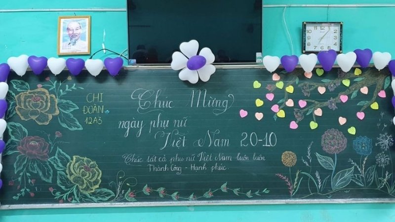 Mẫu trang trí chủ đề "Vườn hoa ngát hương" số 5 Mẫu trang trí chủ đề "Vườn hoa ngát hương" số 5