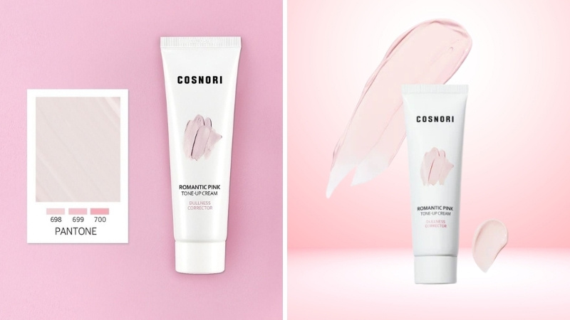 Kem nền COSNORI Romantic Pink Tone Up Cream