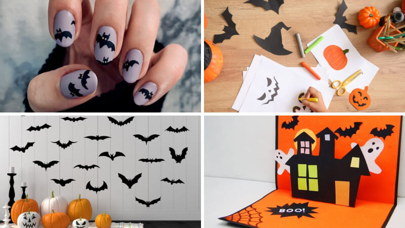 Ứng dụng của hình vẽ dơi Halloween