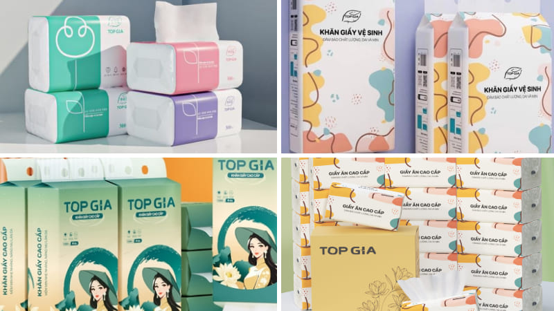 Các loại giấy ăn Top Gia phổ biến trên thị trường