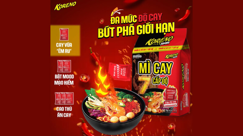 Hướng dẫn sử dụng và cách bảo quản mì cay Koreno Jumbo 7 cấp độ