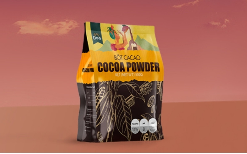Bột cacao Dans giữ nguyên hương thơm và dưỡng chất từ hạt cacao nguyên chất