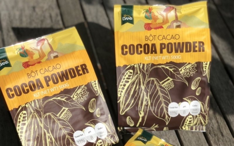 Bột cacao Dans có thể dễ dàng mua online hoặc tại cửa hàng với giá hợp lý