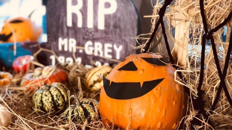 Bộ sản phẩm bao gồm các món đồ cần thiết để trang trí halloween