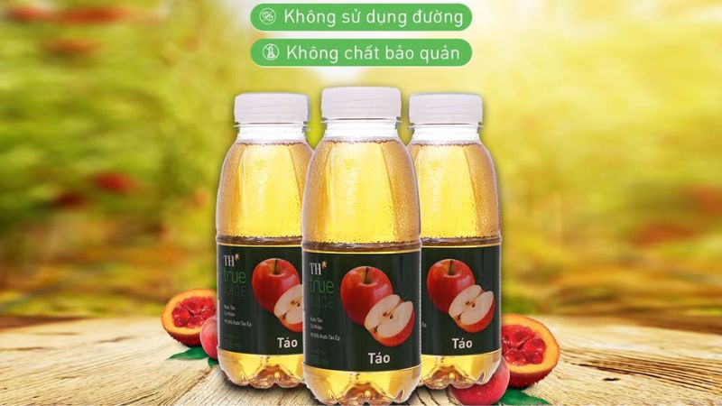 Nước táo TH true JUICE hoàn toàn từ thiên nhiên, không bổ sung đường Nước táo TH true JUICE hoàn toàn từ thiên nhiên, không bổ sung đường