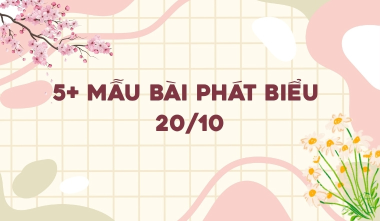 Phát biểu 20/10: 5+ mẫu bài phát biểu hay, ngắn gọn và ý nghĩa nhất