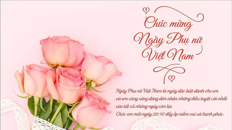 Ngày 20/10 là Ngày Phụ nữ Việt Nam, được chọn để tôn vinh vai trò của phụ nữ