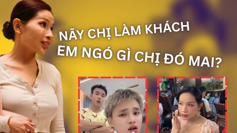 Chỉ cần search "trend nãy chị làm khách", bạn sẽ thấy hàng triệu lượt xem Chỉ cần search "trend nãy chị làm khách", bạn sẽ thấy hàng triệu lượt xem