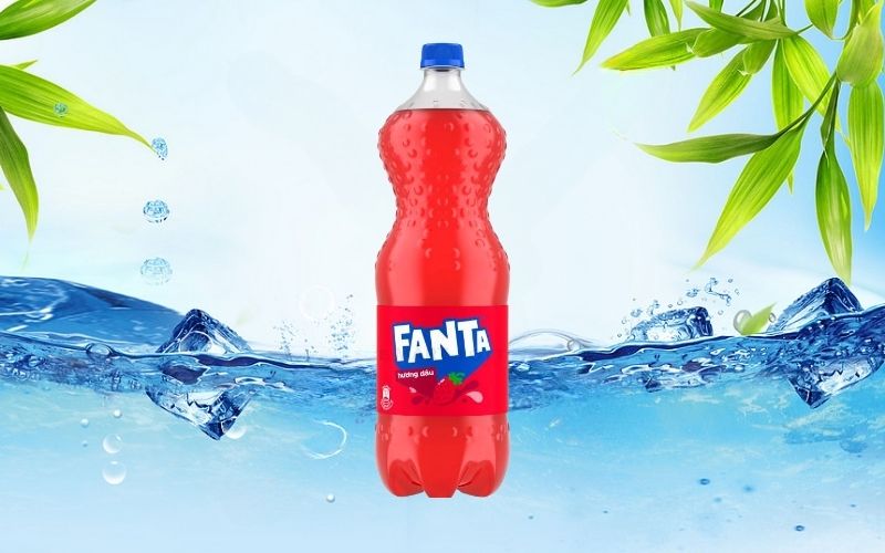 Fanta hương dâu dễ mua tại siêu thị và Bách Hóa XANH.