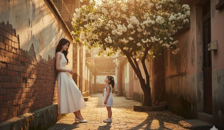 Ghép ảnh bản thân hồi nhỏ bằng AI: Bắt trend "Ôm lấy chính mình"