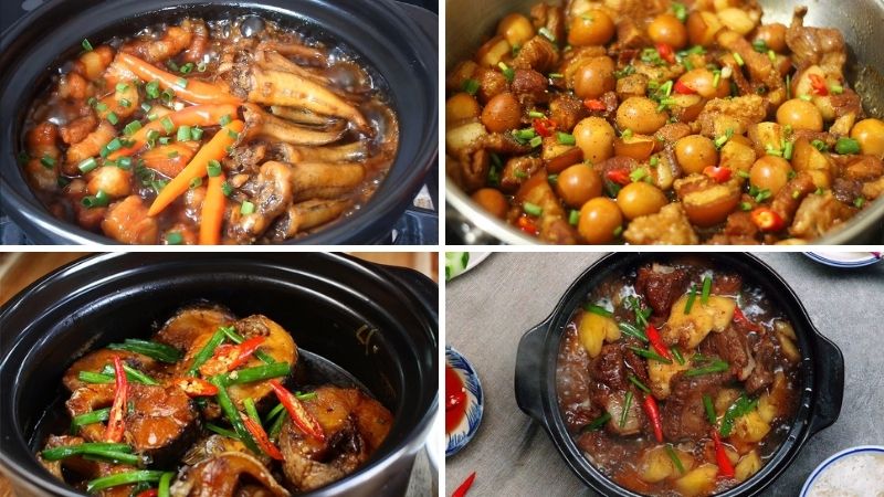 Các món kho đậm đà