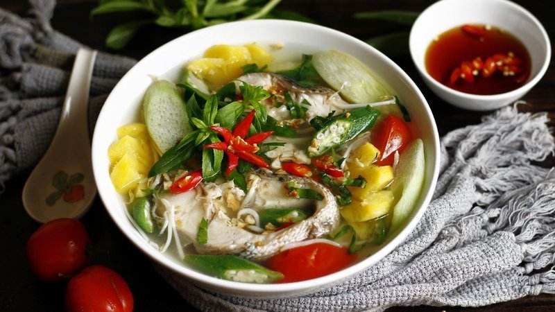 Canh chua cá lóc Canh chua cá lóc