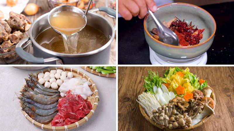 Nguyên liệu làm Lẩu Tứ Xuyên Nguyên liệu làm Lẩu Tứ Xuyên