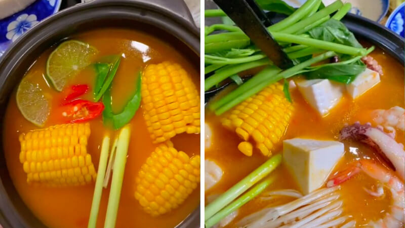 Món lẩu thái Tomyum ngon cho ngày mưa Món lẩu thái Tomyum ngon cho ngày mưa
