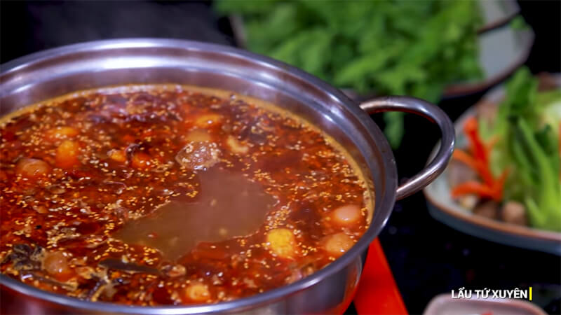 Thành phẩm món lẩu Tứ Xuyên trứ danh Thành phẩm món lẩu Tứ Xuyên trứ danh