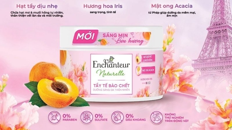 Tẩy tế bào chết Enchanteur Naturelle Sakura