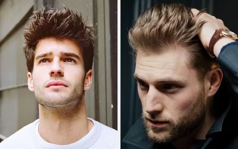 Kiểu tóc Spiky dài 2 bên