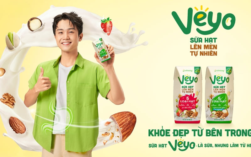 Sữa hạt Veyo lên men tăng lợi khuẩn, chăm sóc đường ruột. Sữa hạt Veyo lên men tăng lợi khuẩn, chăm sóc đường ruột.