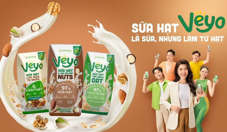 Sữa hạt Veyo: Lựa chọn dinh dưỡng từ 5 loại hạt cao cấp cho cả gia đình