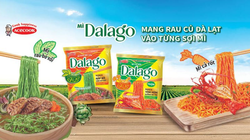 Mì rau củ Dalago: Mang hương vị Đà Lạt vào bữa ăn tiện lợi