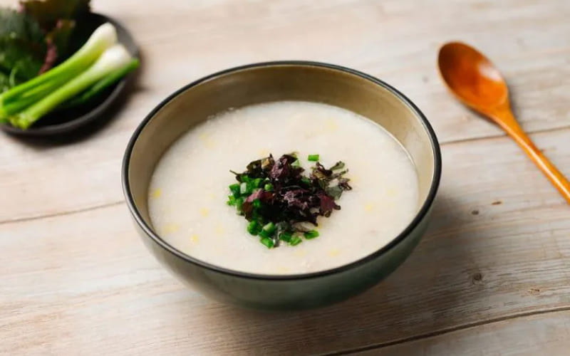 Cháo hành tía tô