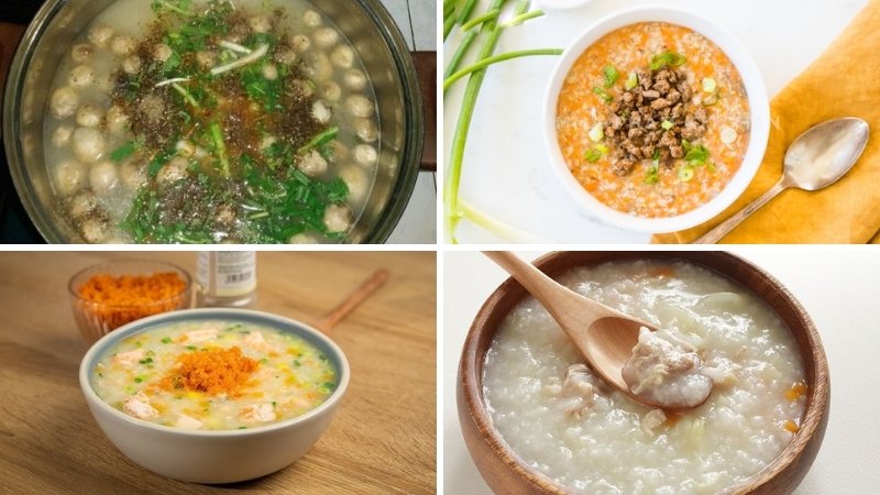 Các loại cháo dinh dưỡng Các loại cháo dinh dưỡng
