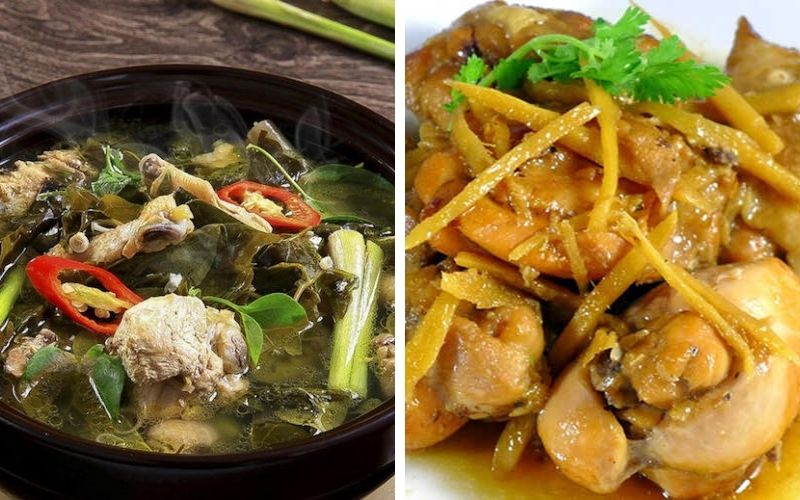 Canh gà lá giang chua thanh hỗ trợ tiêu hóa, gà kho gừng làm ấm cơ thể Canh gà lá giang chua thanh hỗ trợ tiêu hóa, gà kho gừng làm ấm cơ thể