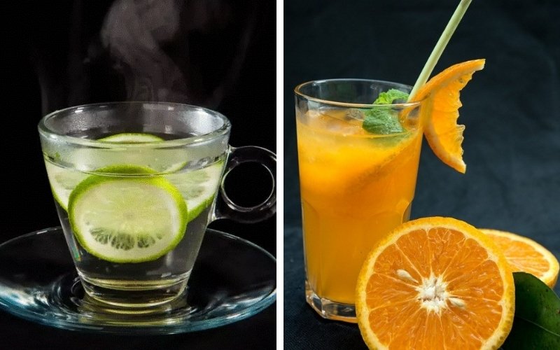 Nước cam hoặc chanh ấm giàu vitamin C, tăng đề kháng và hạ sốt nhanh Nước cam hoặc chanh ấm giàu vitamin C, tăng đề kháng và hạ sốt nhanh