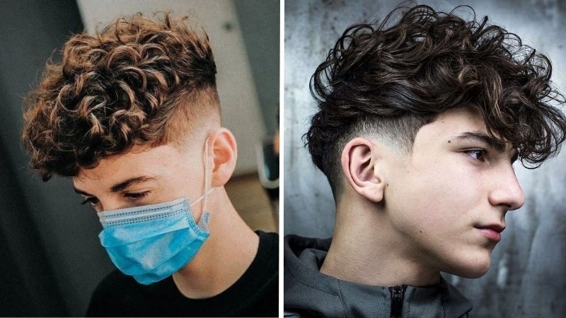 Kiểu Messy Quiff cho tóc xoăn/gợn sóng Kiểu Messy Quiff cho tóc xoăn/gợn sóng