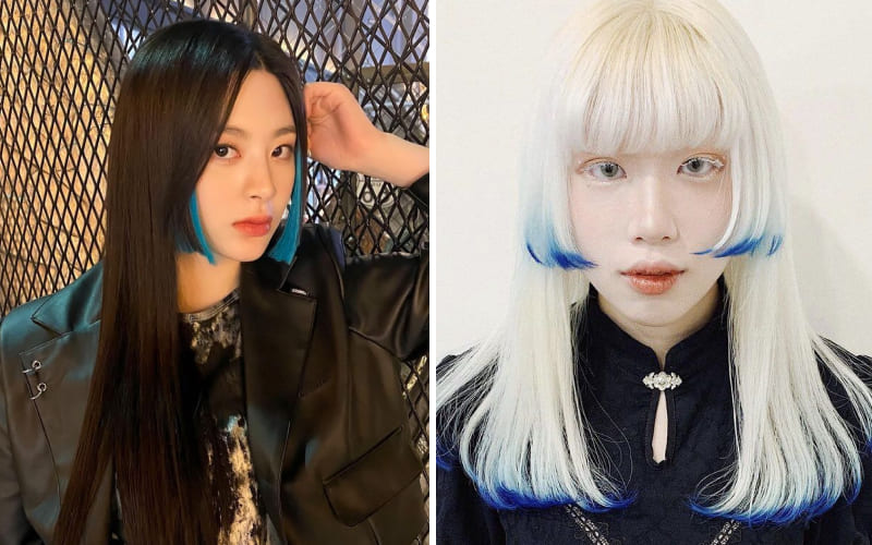 Tóc mái Hime nhuộm chân mái Tóc mái Hime nhuộm chân mái