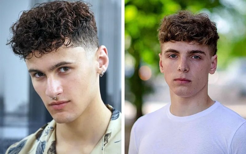 Curly French Crop tăng sức hút cho tóc xoăn tự nhiên.